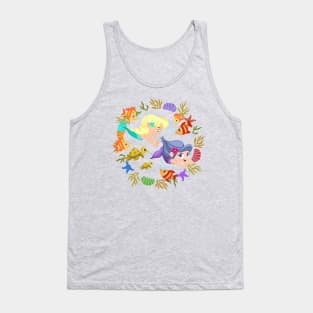 little mermaids in a row Tank Top